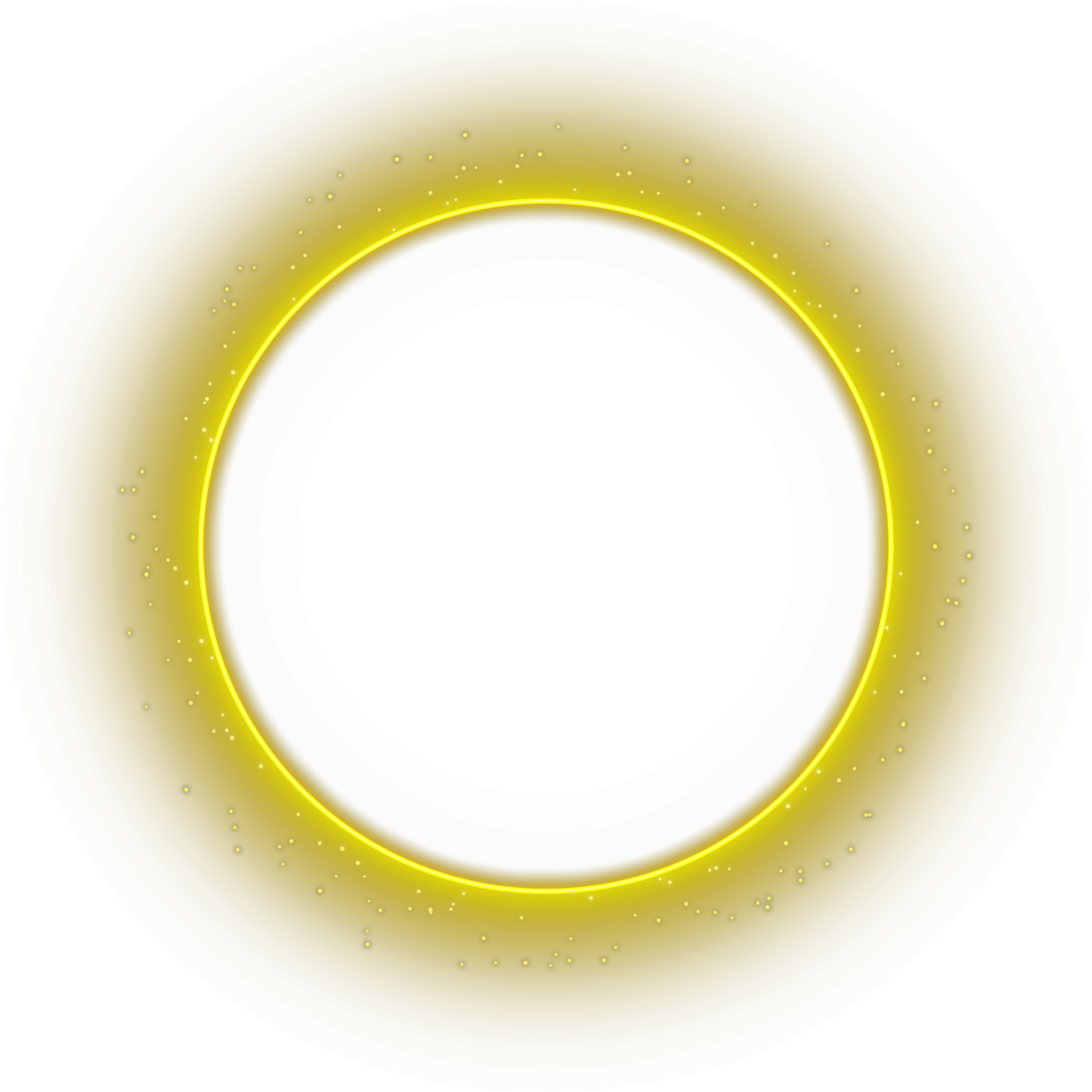 yellow glowing circle frame